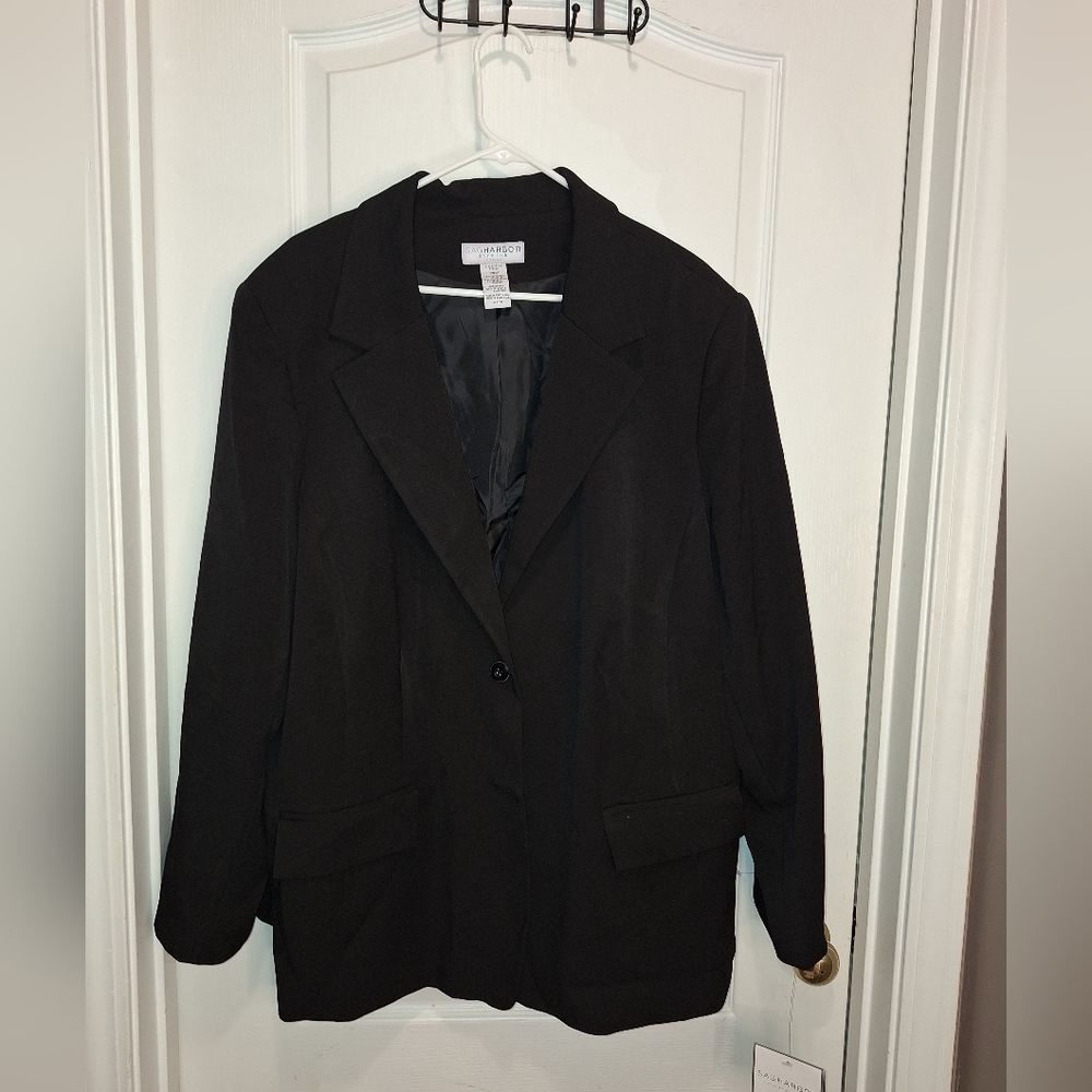 NWT / Sag Harbor Women's Black Blazer